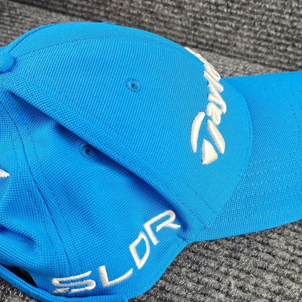 TaylorMade Hat Mens One Size Blue Tour Preferred SLDR Golf Strapback Cap